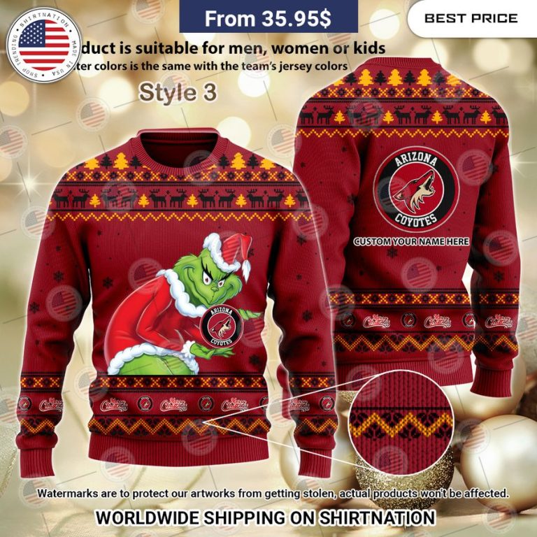 Arizona Coyotes Grinch Sweater I like your hairstyle