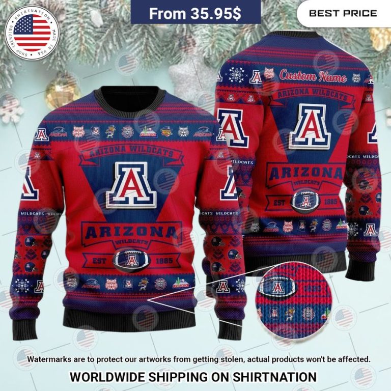 Arizona Wildcats Custom Christmas Sweater Good look mam