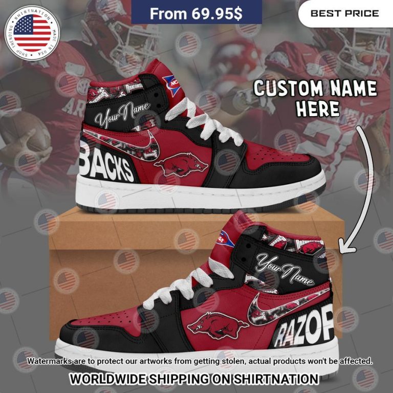 Arkansas Razorbacks Custom Air Jordan 1 Pic of the century