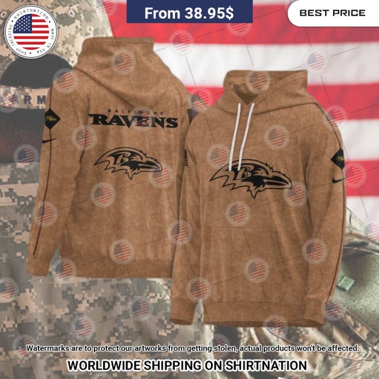 Baltimore Ravens 2023 Salute To Service Hoodie Nice photo dude