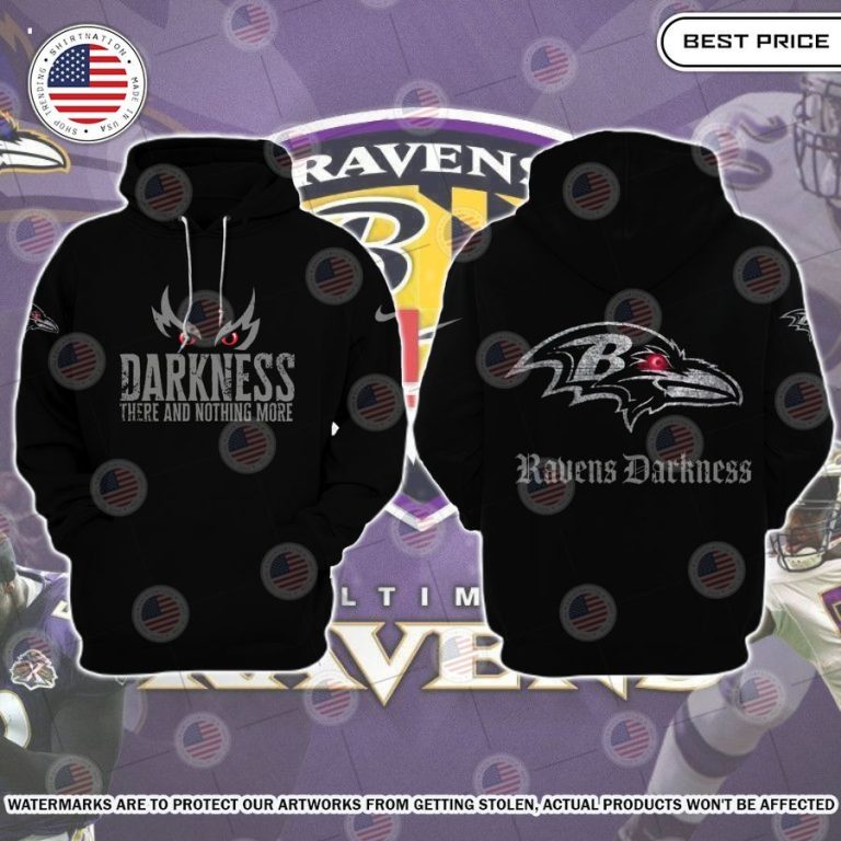 baltimore ravens ravens darkness hoodie 3