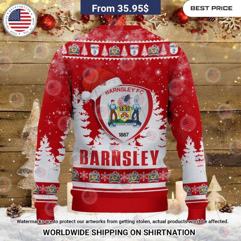 Barnsley F.C Christmas Sweater Nice photo dude