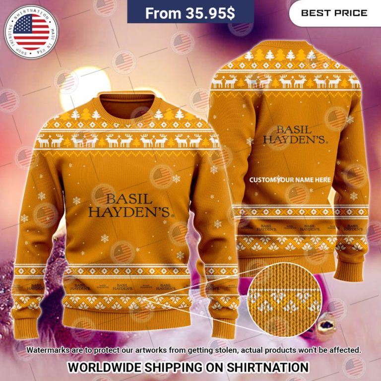 Basil Hayden Custom Christmas Sweater I like your dress, it is amazing