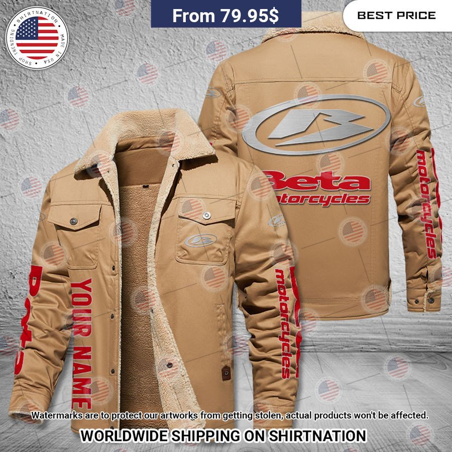 Beta motorcycles Custom Fleece Leather Jacket You look cheerful dear
