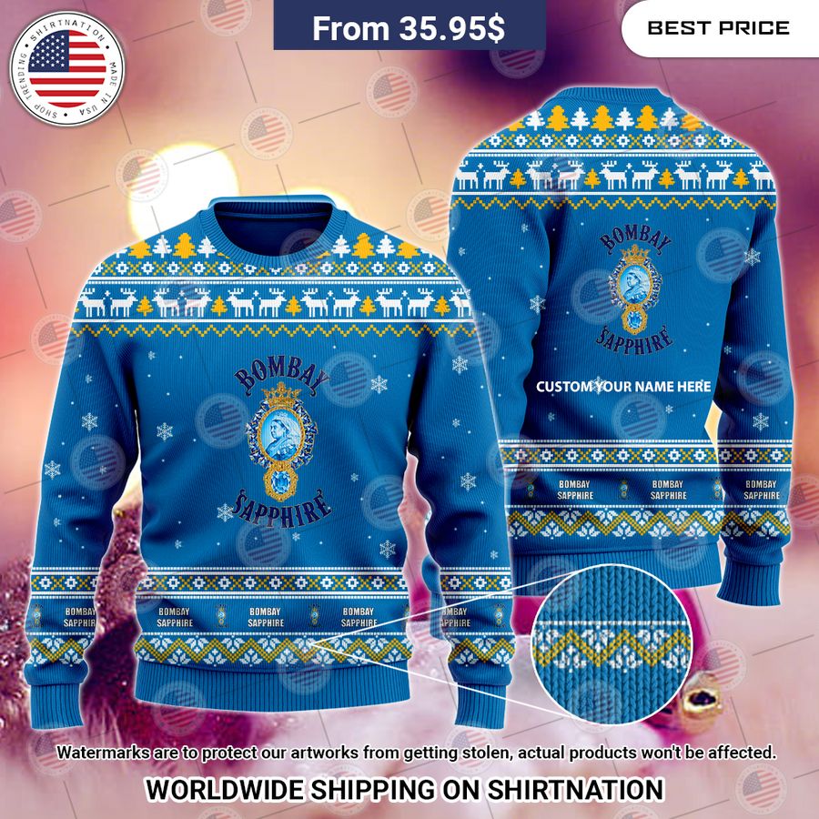 Bombay Sapphire Custom Christmas Sweater Ah! It is marvellous