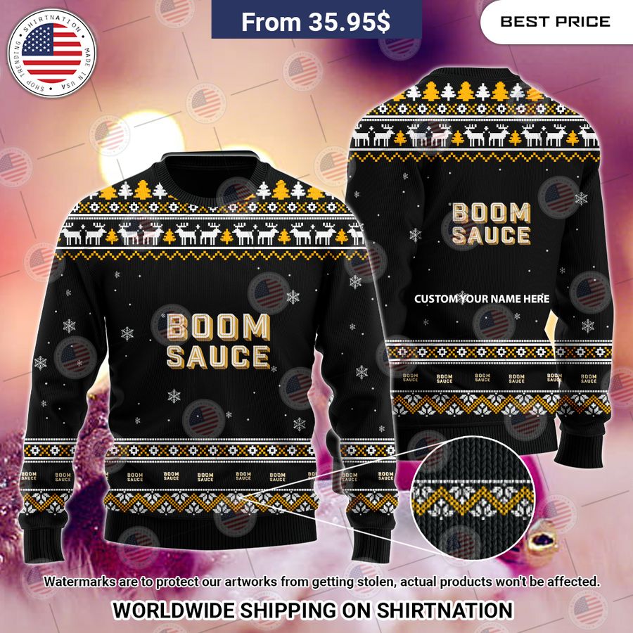 Boomsauce Custom Christmas Sweater You look so healthy and fit