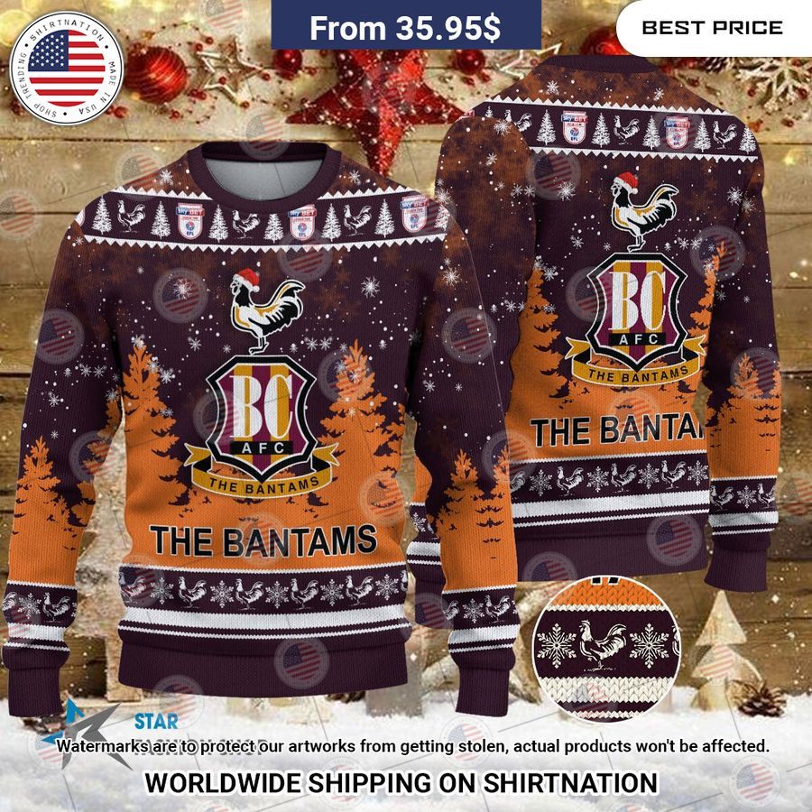 Bradford City Christmas Sweater Coolosm