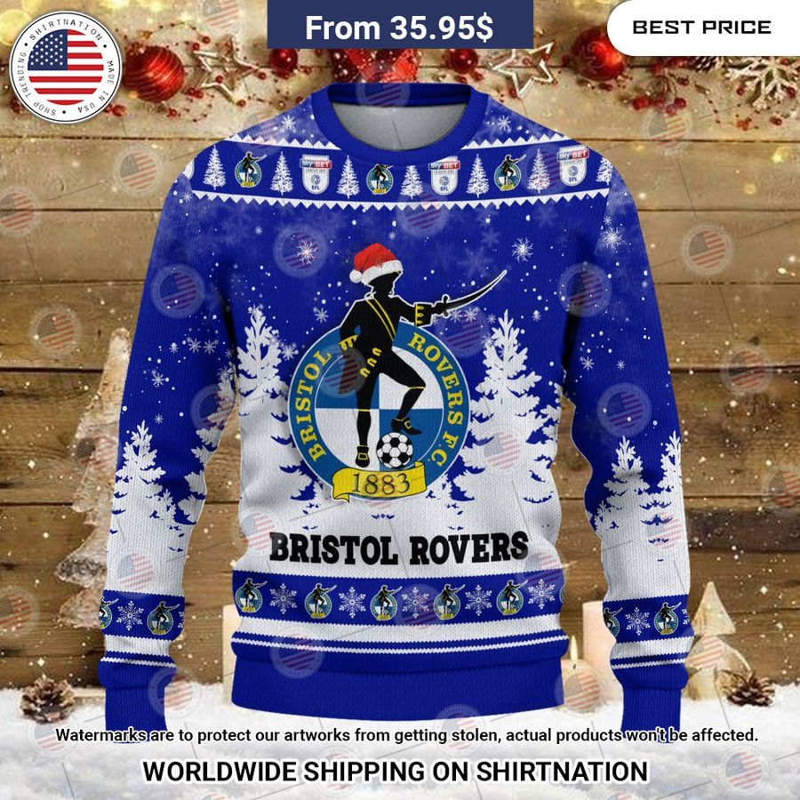 Bristol Rovers Christmas Sweater It is too funny
