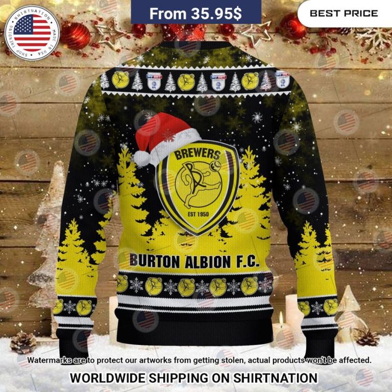 Burton Albion Christmas Sweater This is awesome and unique