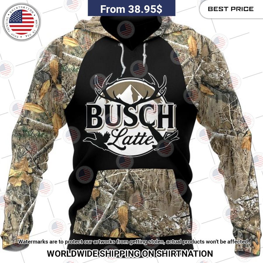Busch Latte Camo Hunting Punisher Skull Hoodie Trending picture dear