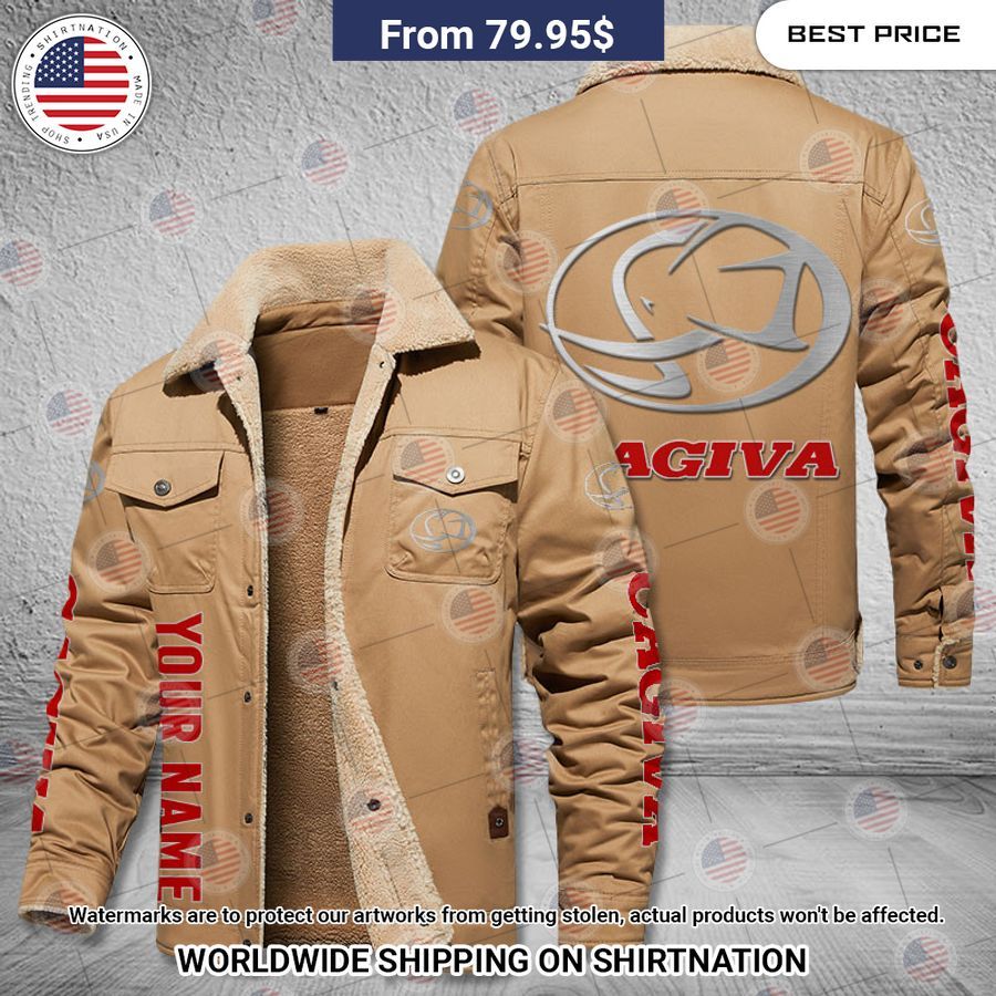 Cagiva Custom Fleece Leather Jacket Rocking picture