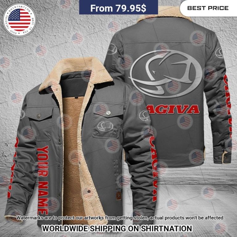 Cagiva Custom Fleece Leather Jacket Coolosm