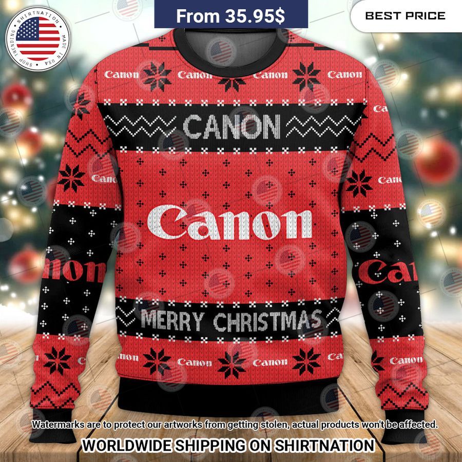 Canon Camera Christmas Sweater Cool DP