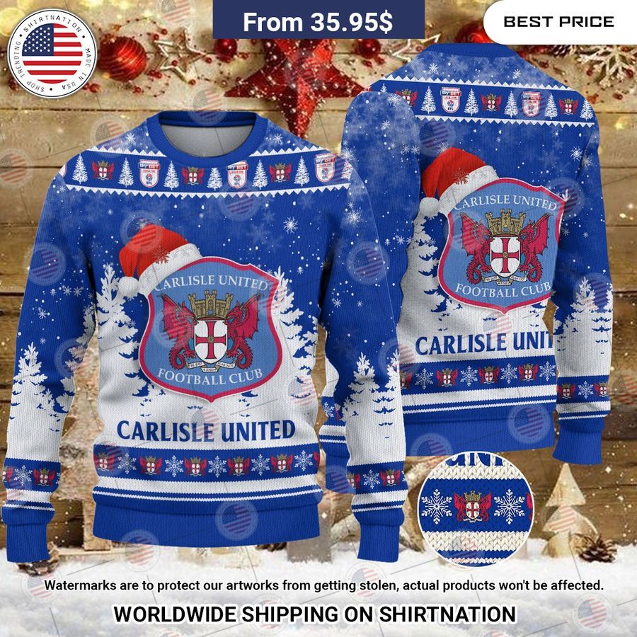 Carlisle United Christmas Sweater Wow! What a picture you click