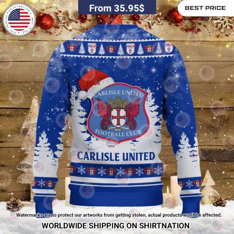 Carlisle United Christmas Sweater Oh my God you have put on so much!