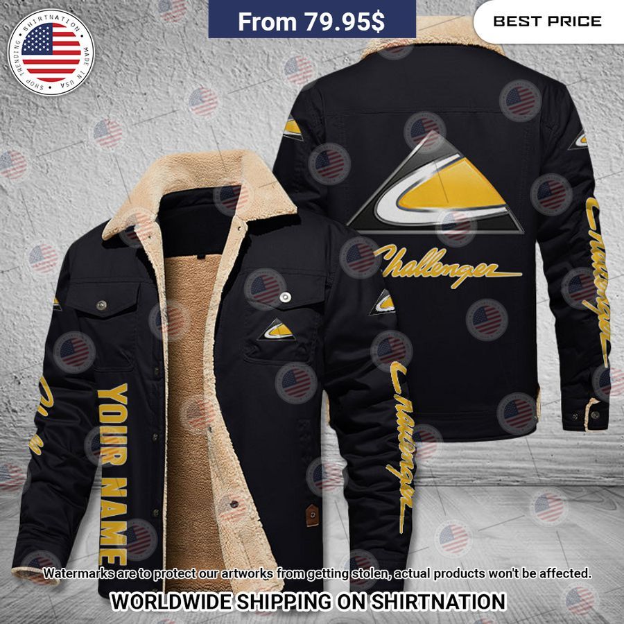 Challenger Custom Name Fleece Leather Jacket Best click of yours