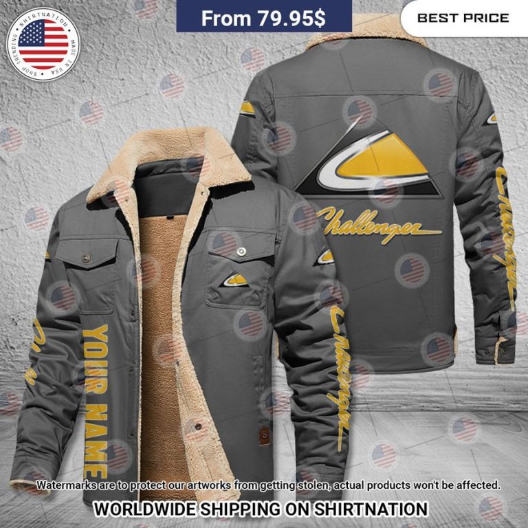 Challenger Custom Name Fleece Leather Jacket You tried editing this time?