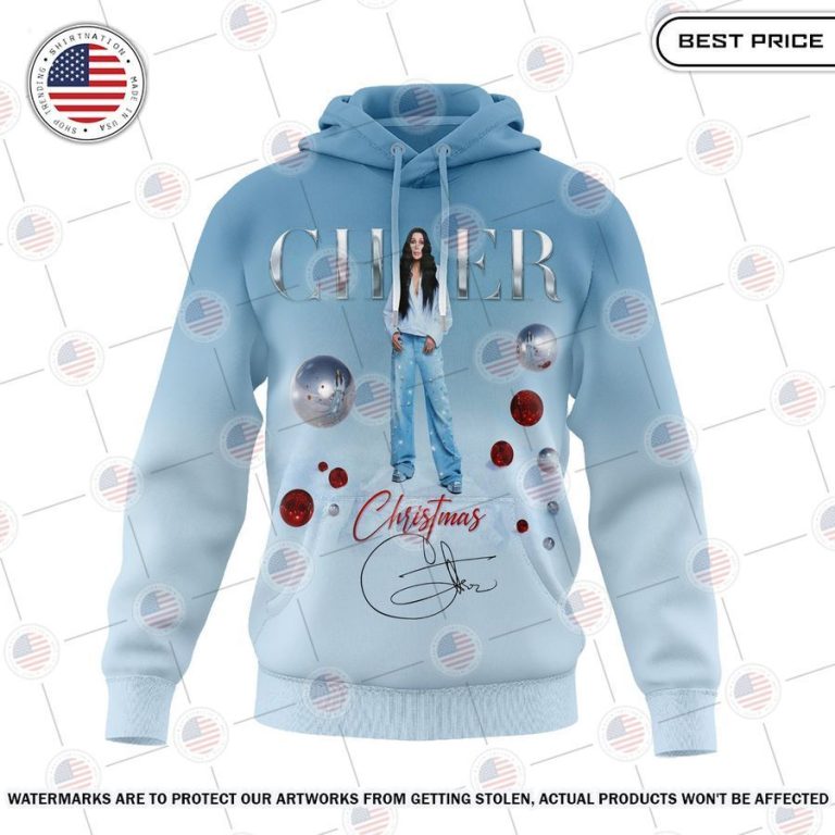 Cher Christmas Album Hoodie Your face is glowing like a red rose