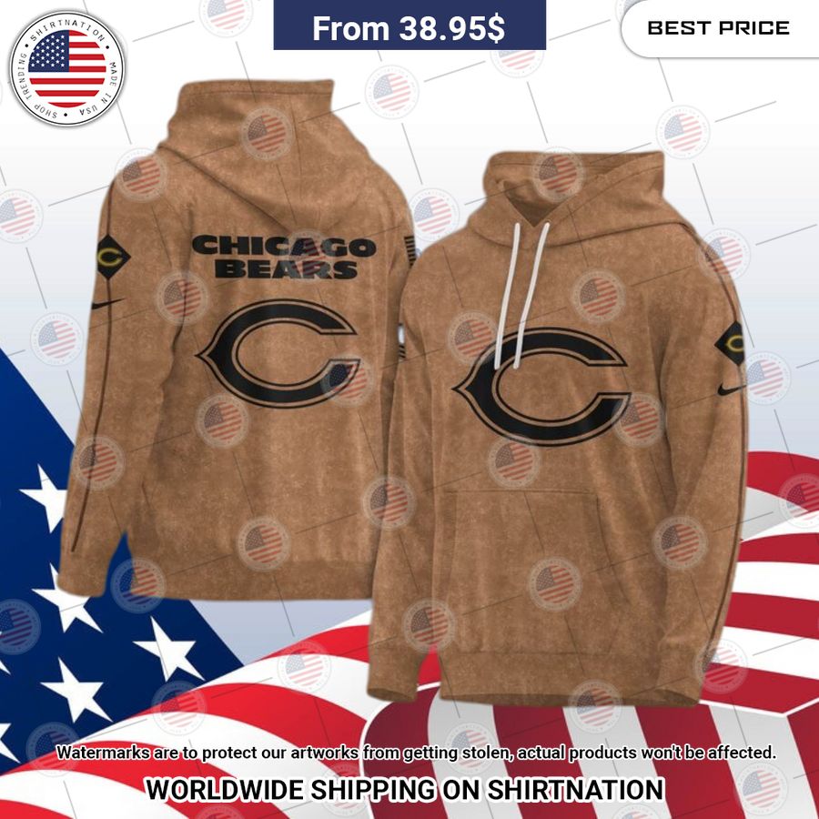 Chicago Bears 2023 Salute To Service Hoodie Cutting dash