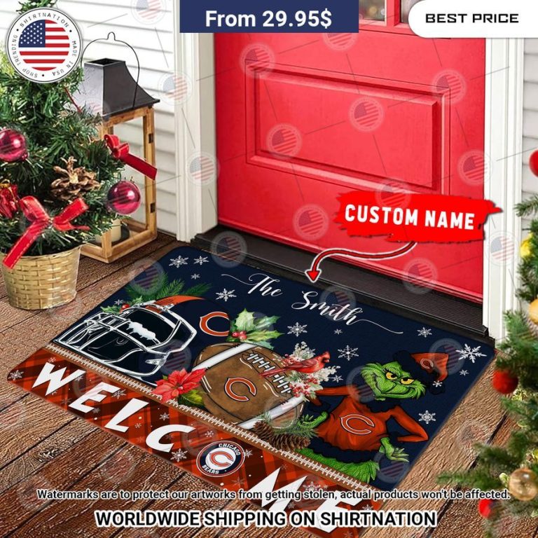 chicago bears grinch christmas welcome personalized doormat 3 226.jpg