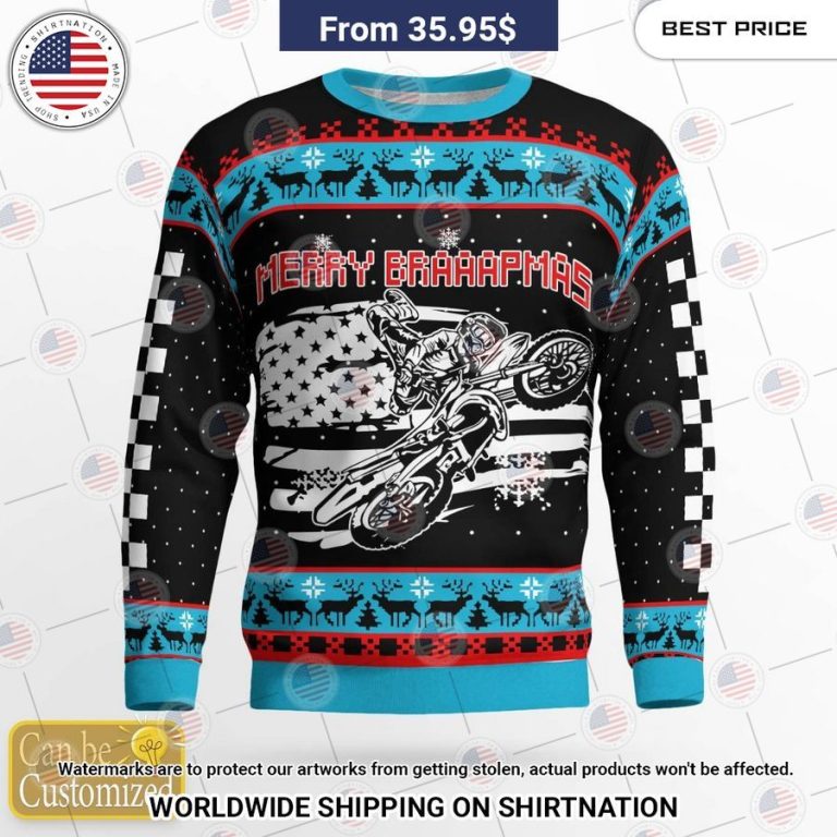 Christmas Motocross Rider Custom Sweater Is this your new friend?