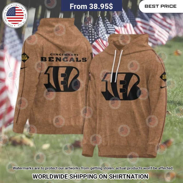 Cincinnati Bengals 2023 Salute To Service Hoodie Stand easy bro