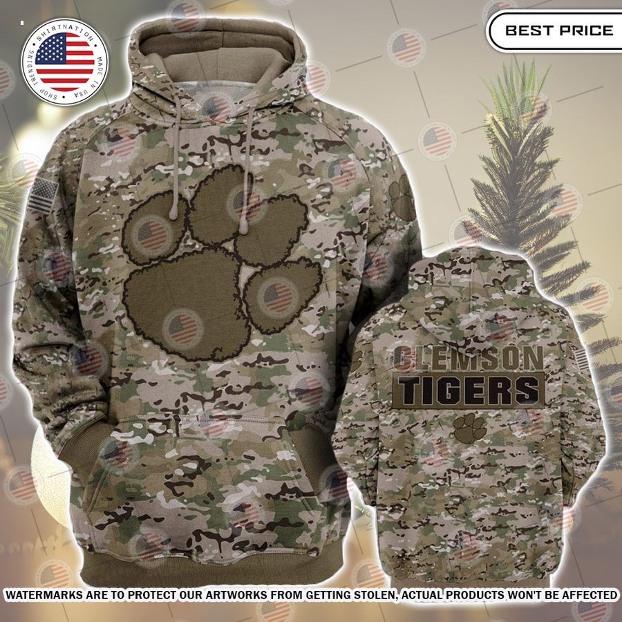 Clemson Tigers Camo Hoodie You tried editing this time?