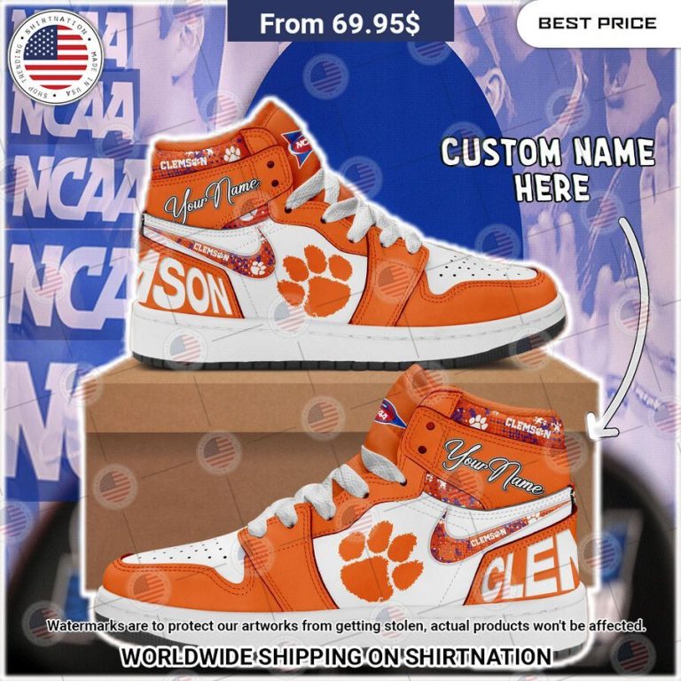 Clemson Tigers Custom Air Jordan 1 Oh my God you have put on so much!