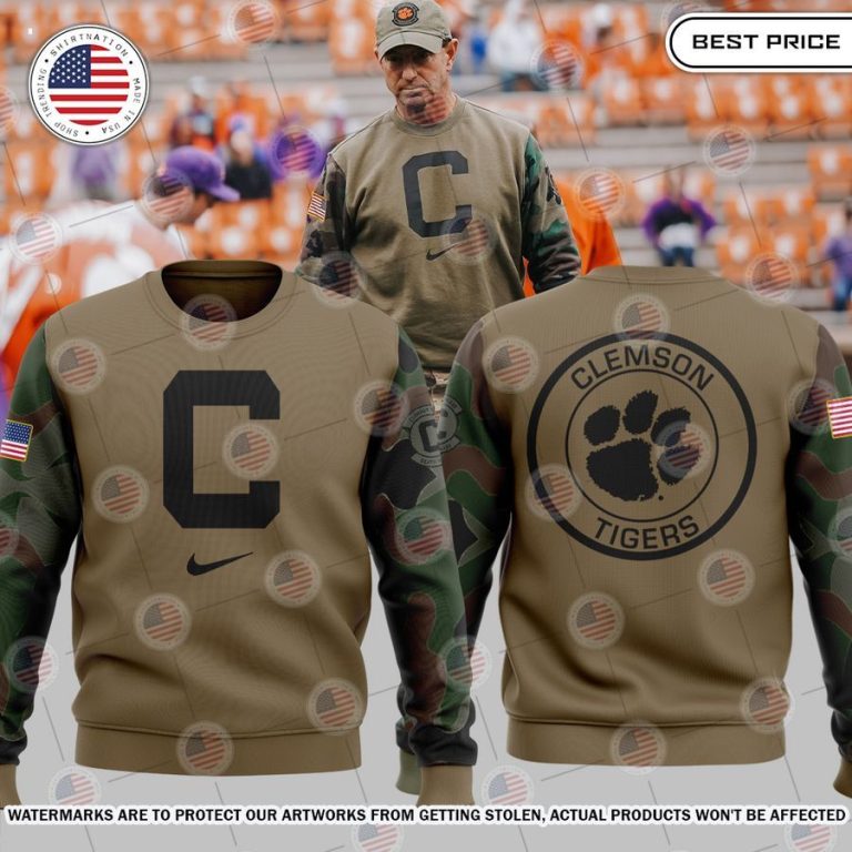 Clemson Tigers Dabo Swinney Veterans Sweater Cool look bro