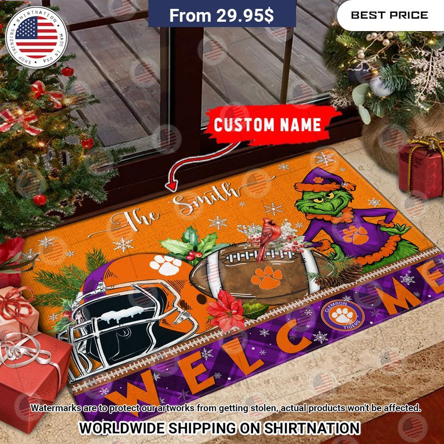 clemson tigers grinch christmas welcome personalized doormat 1 30.jpg