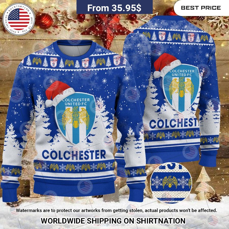 Colchester United Christmas Sweater Have no words to explain your beauty