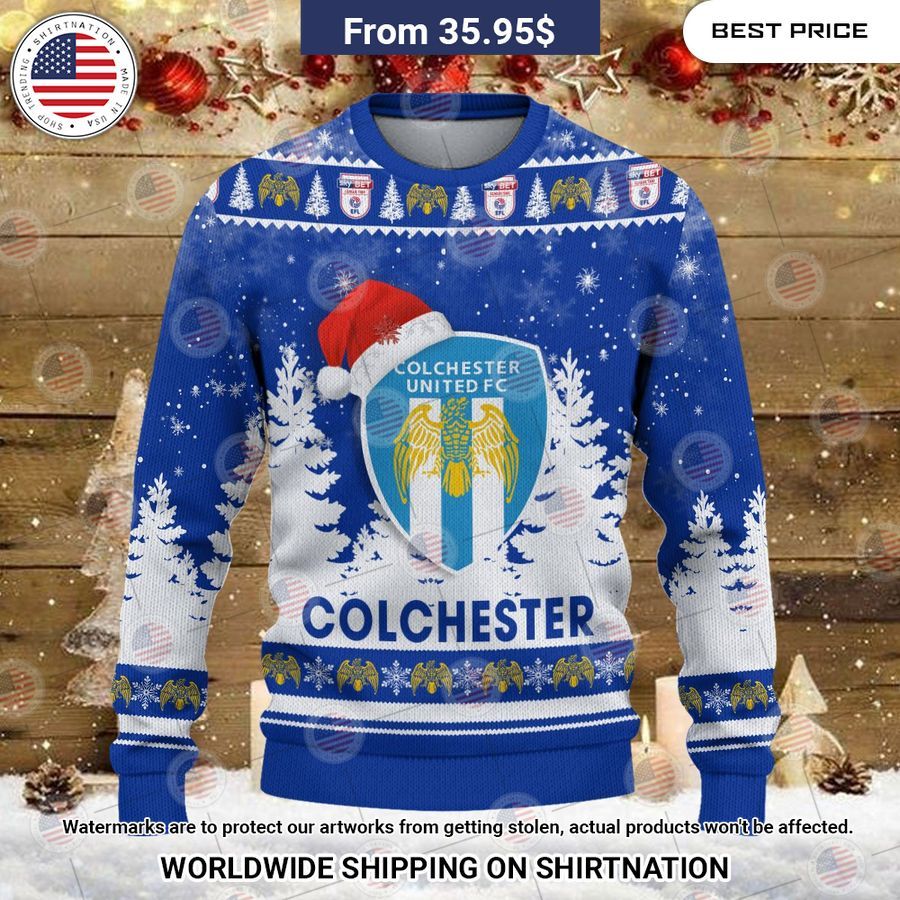 Colchester United Christmas Sweater Long time