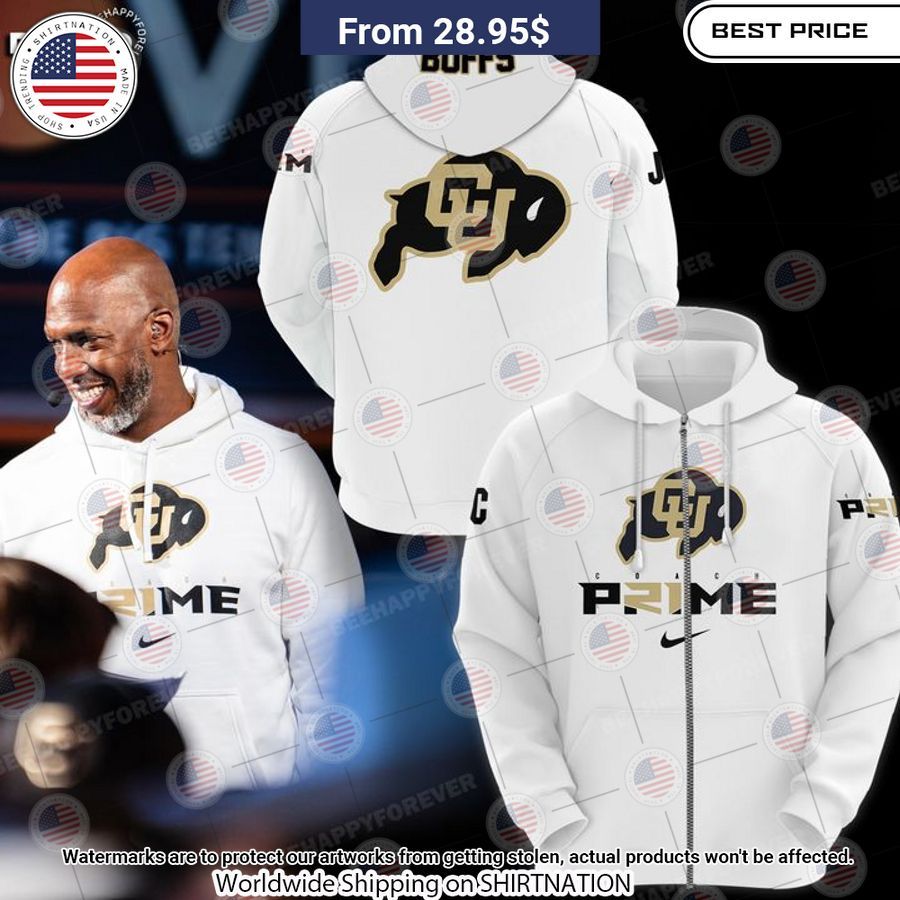 Colorado Buffaloes Deion Sanders Hoodie Natural and awesome
