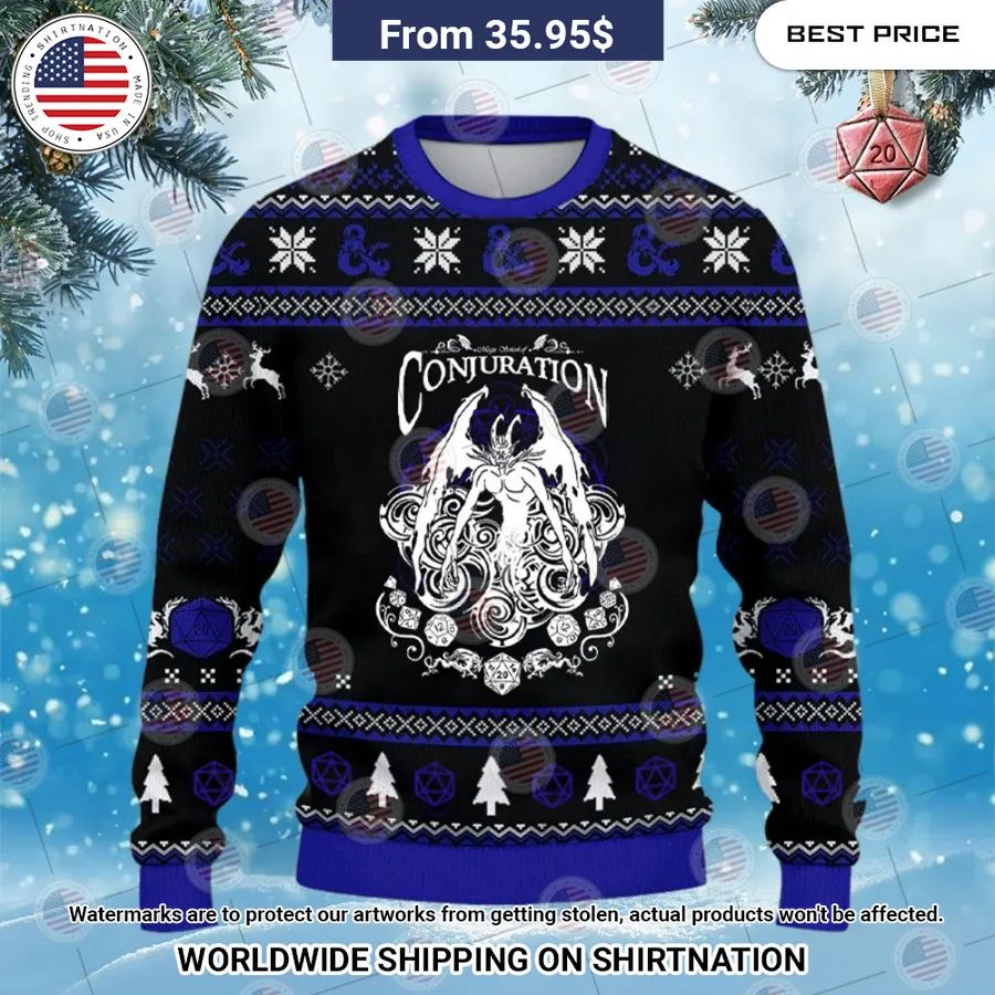 Conjuration Dungeons & Dragons Christmas Sweater Loving, dare I say?