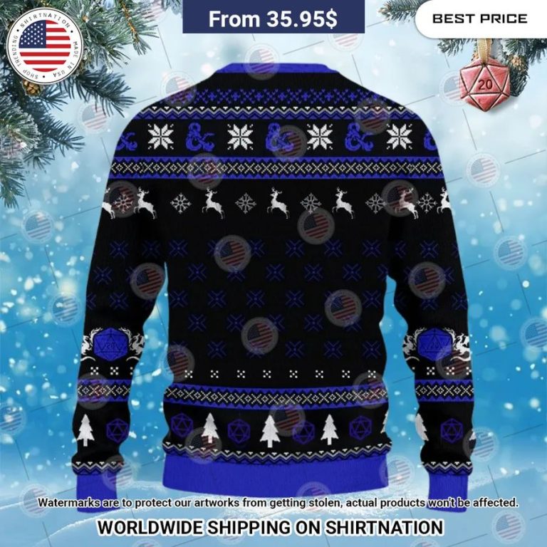 Conjuration Dungeons & Dragons Christmas Sweater Nice photo dude