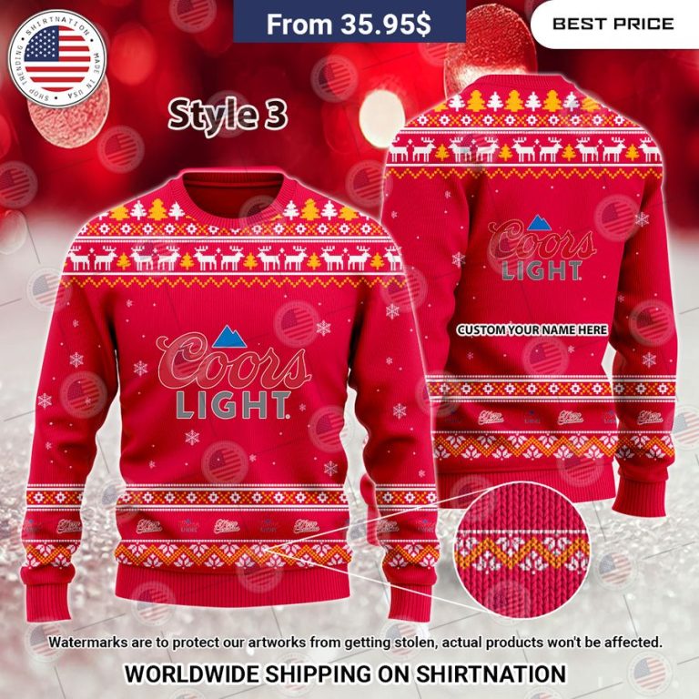 Coors Light Custom Christmas Sweaters How did you learn to click so well