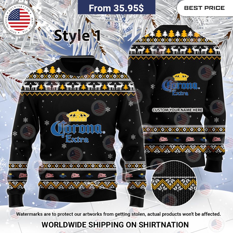 Corona Custom Christmas Sweaters Best picture ever