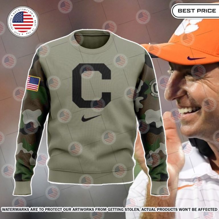 Dabo Swinney Clemson Tigers Veterans Sweater You look so healthy and fit