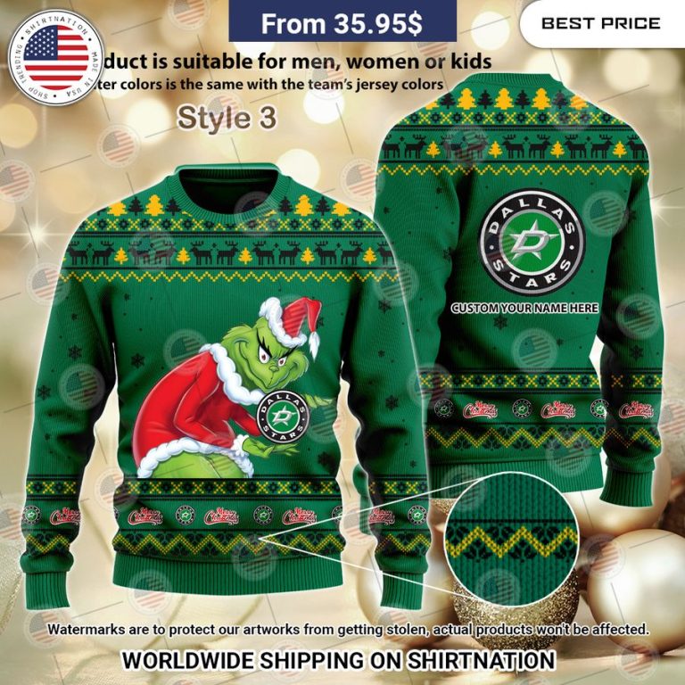 Dallas Stars Grinch Sweater Have you joined a gymnasium?