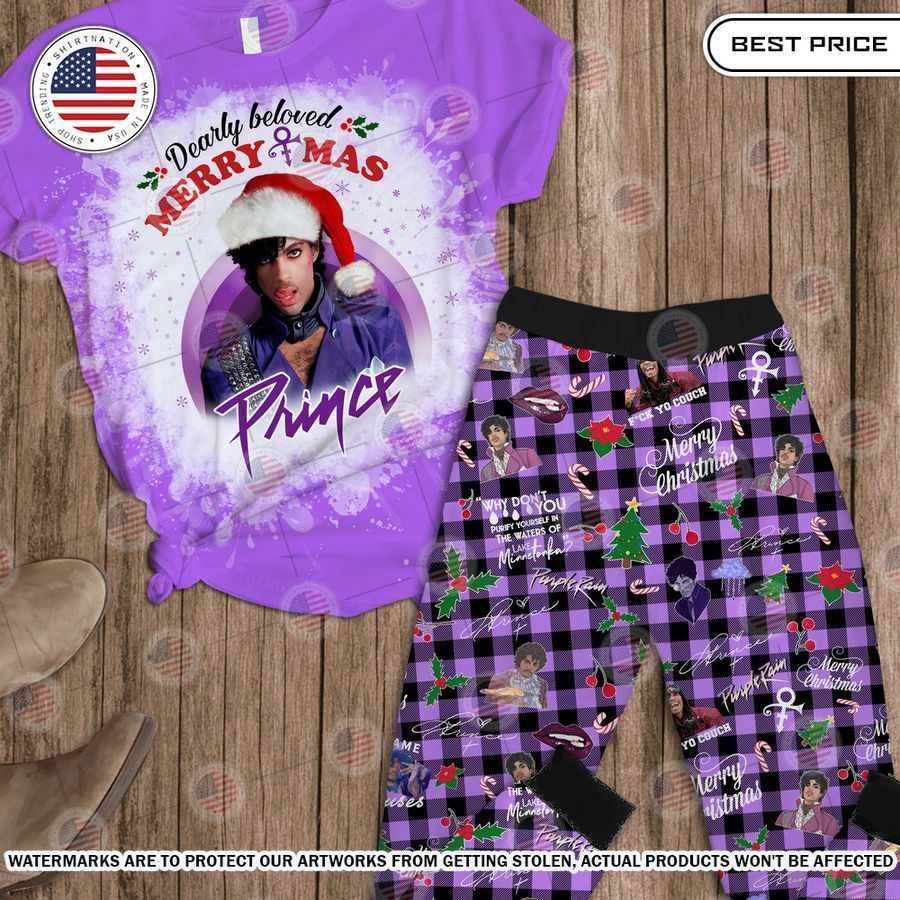 Dearly Beloved Merry Xmas Prince Pajamas Set You look different and cute