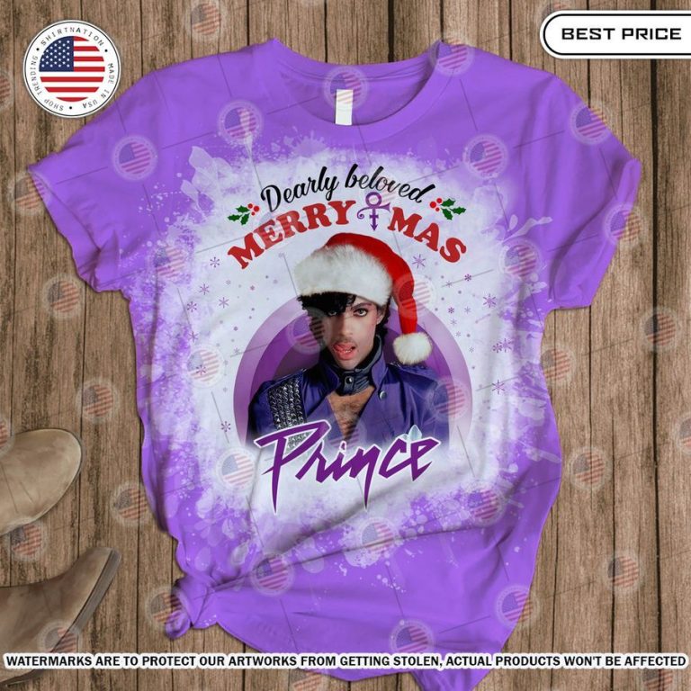 Dearly Beloved Merry Xmas Prince Pajamas Set Cutting dash