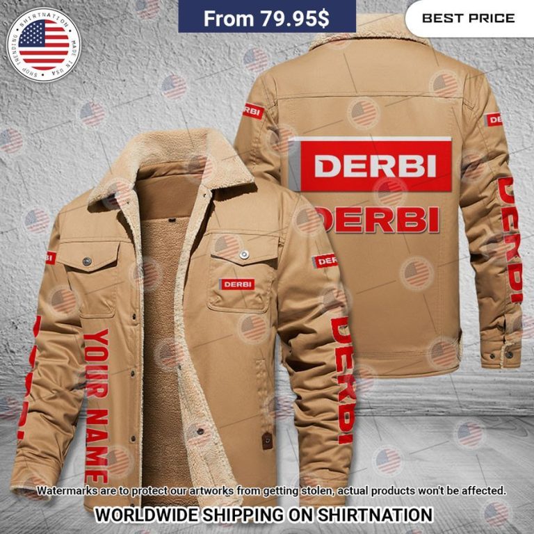 Derbi Custom Fleece Leather Jacket This is awesome and unique