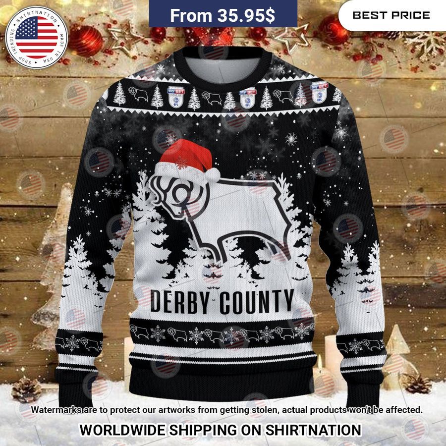 Derby County Christmas Sweater You look beautiful forever