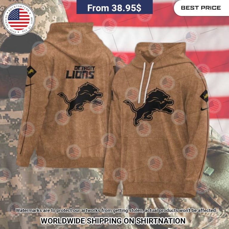 Detroit Lions 2023 Salute To Service Hoodie Nice shot bro