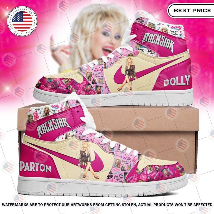 Dolly Parton Air Jordan High Natural and awesome