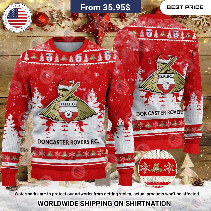 Doncaster Rovers Christmas Sweater Elegant picture.