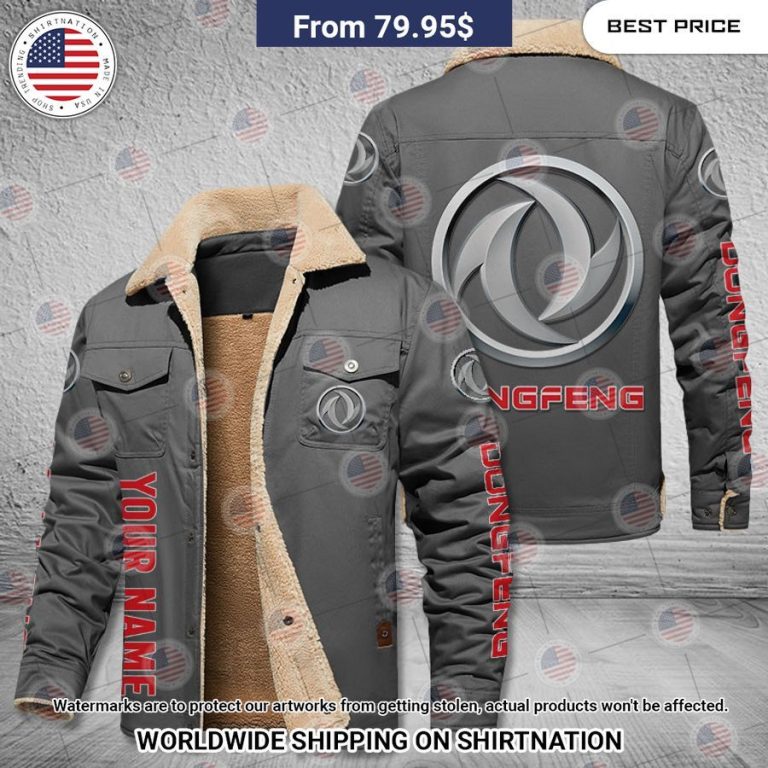 Dongfeng Custom Name Fleece Leather Jacket Such a scenic view ,looks great.