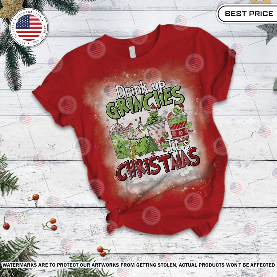 Drink Up Grinches It's Christmas Pajamas Set Good click