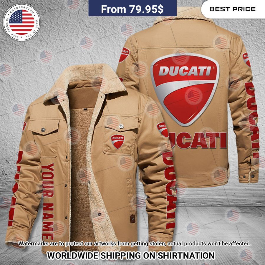 Ducati Custom Fleece Leather Jacket Wow, cute pie