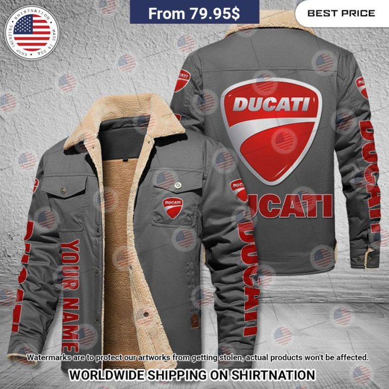 Ducati Custom Fleece Leather Jacket Royal Pic of yours